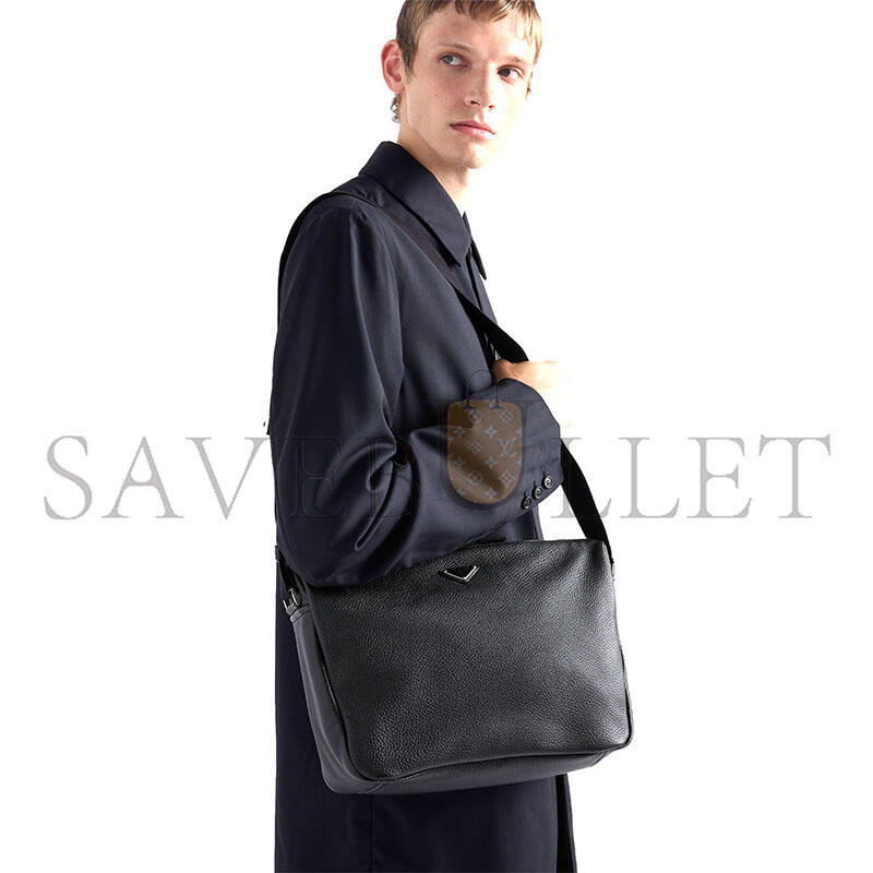 PRADA MEDIUM LEATHER SHOULDER BAG 2VH182 (31.5*25*14cm)